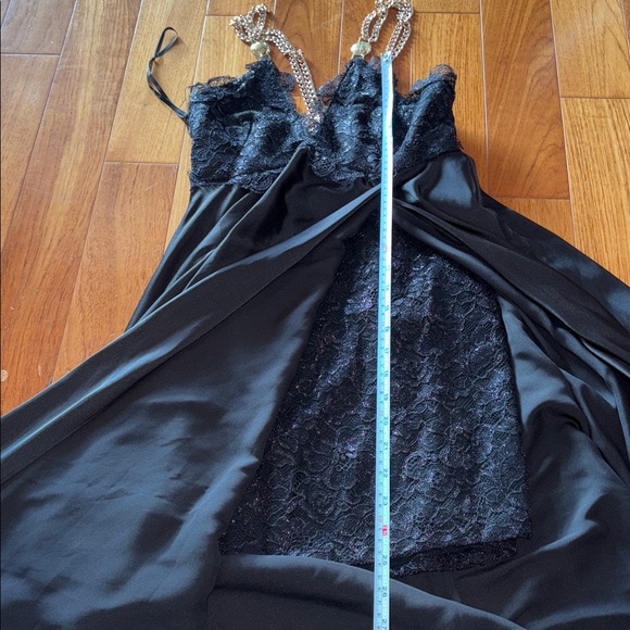 Italy Elegant Black Evening Gown les bourdelles des garcons size S - Picture 6 of 9